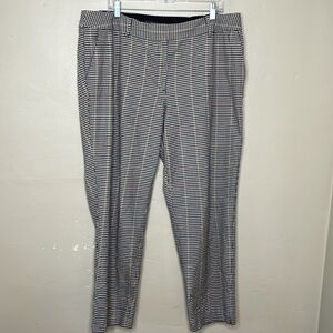 TALBOTS WOMAN Trousers High Waist Hampshire Ankle Plaid Academia Corporate Wear